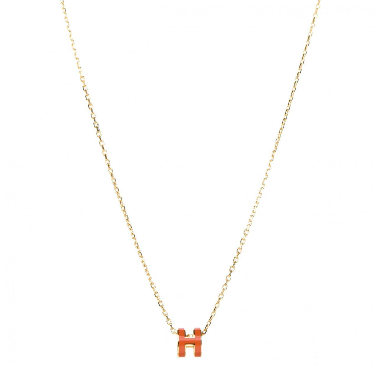 H Mini Pendant Necklace All Colors