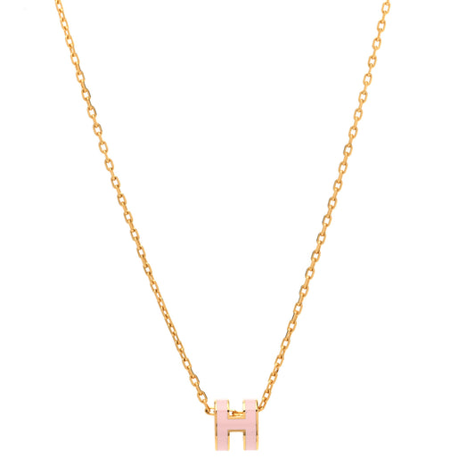 H Mini Pendant Necklace All Colors